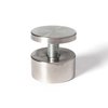 Outwater Round Standoffs, 3/4 in Bd L, Stainless Steel Brushed, 1-1/2 in OD 3P1.56.00077